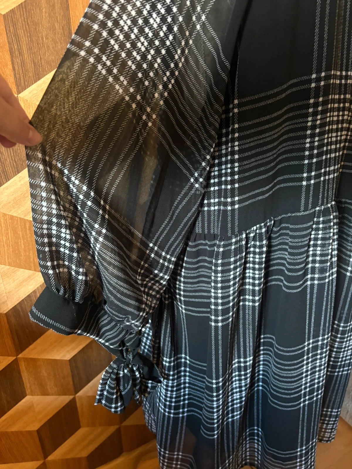 Black plaid dress – photo 3